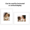 Americanflat 20x26 Picture Frame with Polished Plexiglass - Use as 11x14 Frame with Mat or 20x26 Frame Without Mat - Streamline Collection - White - 4 of 4