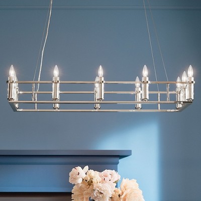 Rosalind Polished Nickel 12-Light Traditional Incandescent Chandelier