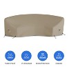 Covers&All Curved Outdoor Couch Cover, 1000D Waterproof, UV-Resistant Patio Furniture Cover - 3 of 4