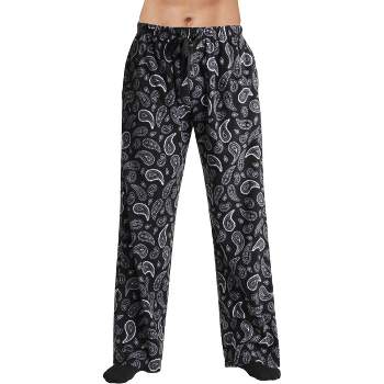followMe Men's Microfleece Buffalo Plaid Pajama Pants with Pockets