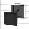 VidaXL Shower Niche Matt Black 16.1"x14.2"x3.9" - 4 of 4