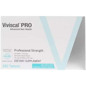 Viviscal PRO Advanced Hair Health PROFESSIONAL STRENGTH Dietary Supplements (180 tablets) AminoMar Marine Complex & Biotin