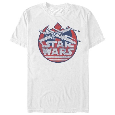 Men's Star Wars Fourth of July  X-Wing T-Shirt