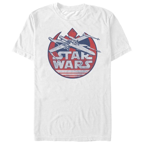 Men\'s Star Wars Fourth Of July X-wing T-shirt : Target