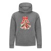 Everyday Kids Christmas Collection Red & Gold Painted Tree Girls Pullover Hoodie – Holiday Sweatshirt - 3 of 4