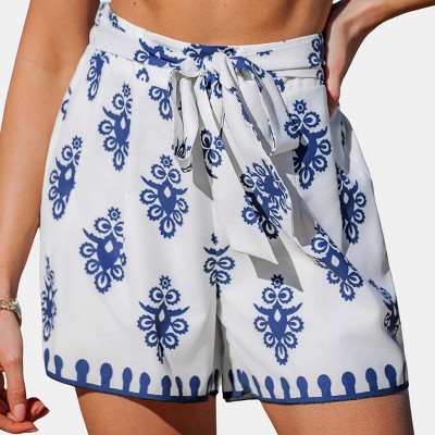 Women's Boho Tied & True Ornate Cover-Up Shorts - Cupshe