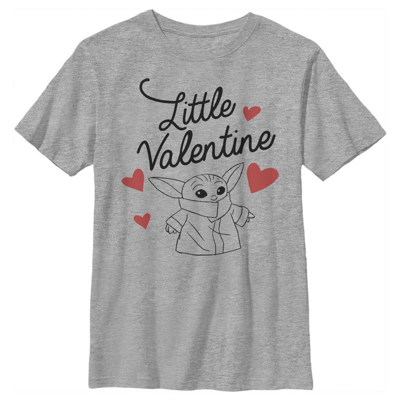 Boy's Star Wars The Mandalorian The Child Little Valentine T-Shirt, 1 of 5