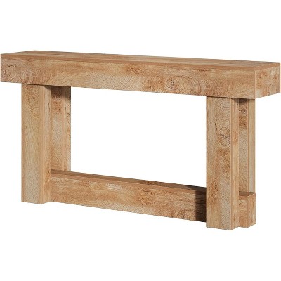 Tribesigns 62.99-Inch Wood Console Table, 2-Tier Narrow Long Farmhouse Entryway Table