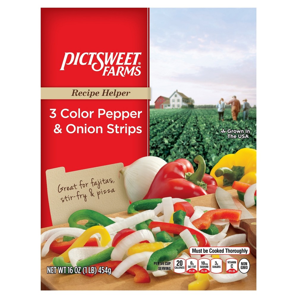 RECIPE HELPER 3 COLOR PEPPER & ONION STRIPS