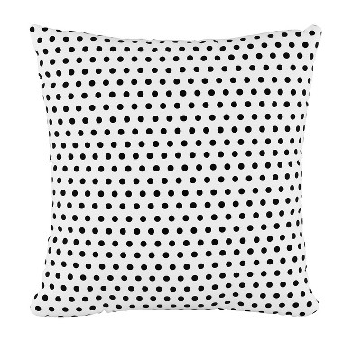Dot Square Throw Pillow Black - Skyline Furniture