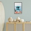 Stupell Industries Beach Shore with Flamingoes Black Framed Giclee Art - 2 of 4