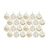 Gold Metal Cut Out Rustic Tree Ornaments (Set of 24) - 3 of 3