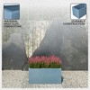 LeisureMod Rectangular Planter in Fiberstone with Drainage Holes for Indoor and Outdoor Home Bloom Collection - 4 of 4