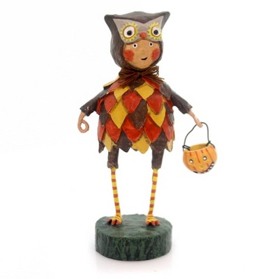 Lori Mitchell 5.5" Hoot-N-Hollar Hallowen Thanksgiving Owl  -  Decorative Figurines