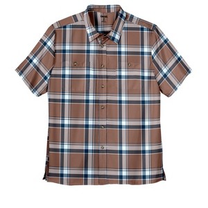 KingSize Men's Big & Tall Short-Sleeve Plaid Sport Shirt - 1 of 4