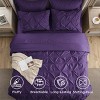 Bedsure Comforter Set – Solid Diamond Pintuck Design Bedding, Elegant and Soft Bed in a Bag for All Seasons - 4 of 4