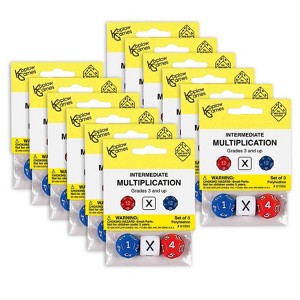 Koplow Games Intermediate Multiplication Dice, 3 Per Set, 12 Sets - 1 of 1