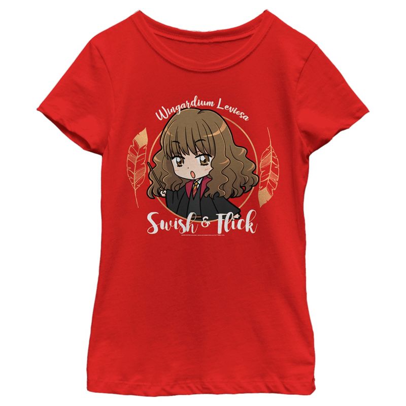 Girl's Harry Potter Hermione Swish and Flick T-Shirt, 1 of 6