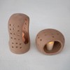 Storied Home Handmade Terracotta Candle Holder with Cutouts - 3 of 4