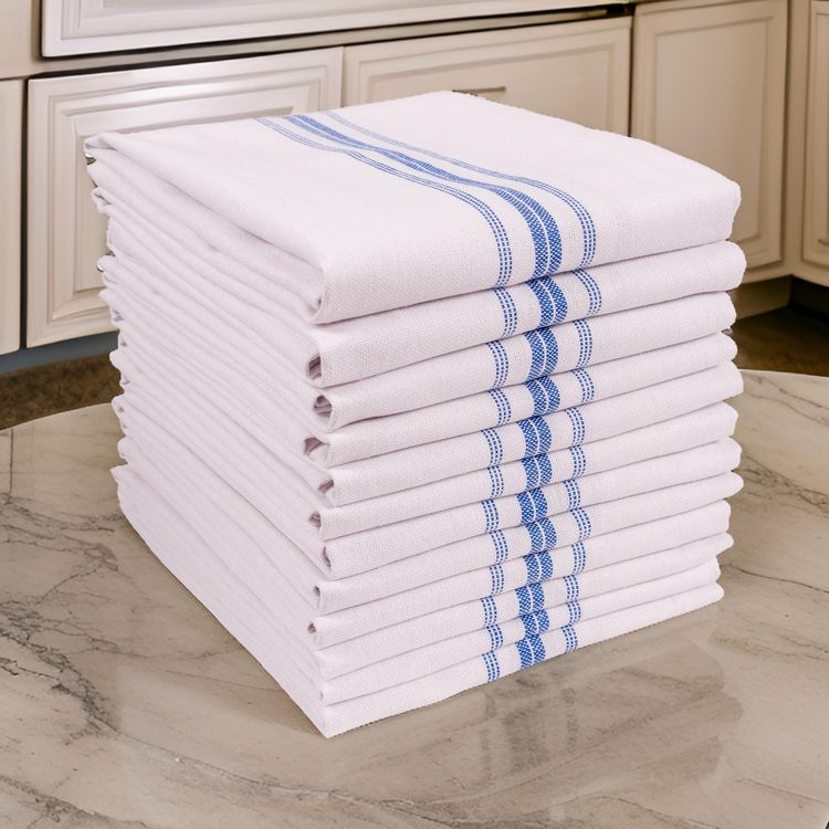 KAF Home Farmhouse Stripe Set Of 12 Kitchen Towels - 15" x 25", 6 of 6