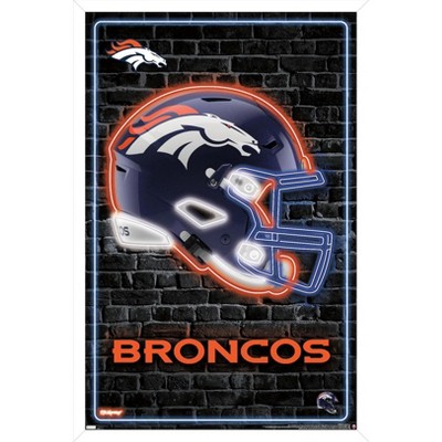 NFL Denver Broncos - Drip Helmet 20 Wall Poster, 22.375 x 34 