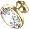 attop 10 Pack Clear Crystal with Gold Base Cabinet Knobs - 3 of 4