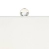 360 Lighting Marnie Modern Coastal Table Lamp 28" Tall Blue Art Glass White Fabric Drum Shade for Bedroom Living Room Bedside Nightstand Office House - 3 of 4