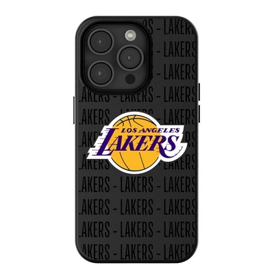Keyscaper NBA Text Backdrop MagSafe Compatible Cell Phone Case for iPhone 15 Pro