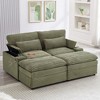 EHMKNP Modern 70.9" Sectional Loveseat Sofa with Storage, Ottomans, 4 Ports & 2 Cup Holders - 2 of 4