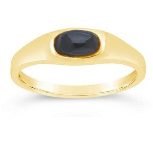 SHINE by Sterling Forever Black Onyx Signet Ring - 1 of 2