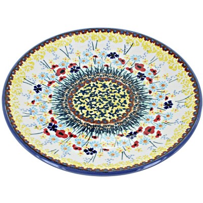 Blue Rose Polish Pottery Manufaktura Dessert Plate
