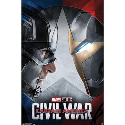 Trends International Marvel - Captain America: Civil War - Faceoff One Sheet Framed Wall Poster Prints