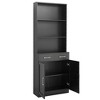 NicBex Tall Bathroom Storage Cabinet with Doors & Drawers,Bathroom Floor Cabinet with 3-Tier Open Shelves,Storage Cabinets for Kitchen,Office - 2 of 4