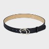 Women's Twisted Swirl Belt - Wild Fable™ Black - 2 of 3