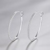 Amy and Annette 14K Gold Large Hoop Earrings with crystals from Swarovski} - 4 of 4