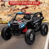 24V Kids 2-Seater Electric Ride-On UTV with Remote Control, 4WD, 4 Shock Absorbers,Leather Seats,MP3 Player & LED Lights - 3 of 4