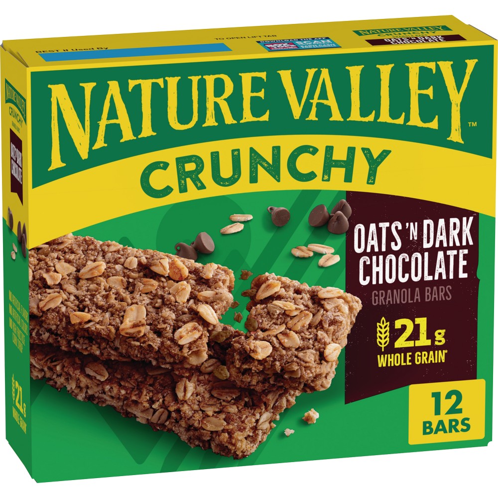 UPC 016000413146 product image for Nature Valley Crunchy Oats 'N Dark Chocolate Granola Bars - 12ct | upcitemdb.com