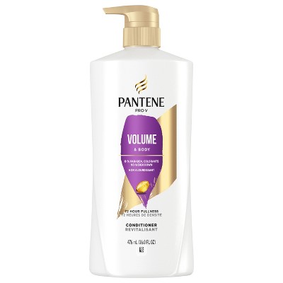 Pantene Conditioner for Fine or Thin Hair, Volumizing, Lightweight, Safe for Color Treated Hair, Paraben Free, 16.0 oz