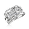 Ross-Simons 2.00 ct. t.w. Round and Baguette Diamond Highway Ring in 14kt White Gold - 4 of 4