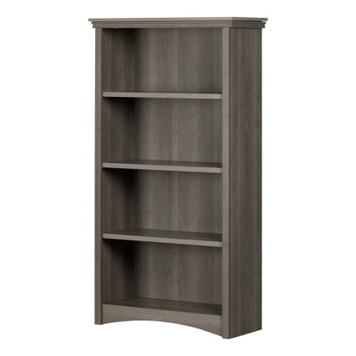 57.75" Artwork 4 Shelf Bookcase Gray Maple - South Shore