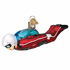 Old World Christmas Glass Blown Ornament for Christmas Tree, Sky Diver - 1 of 1