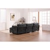 Mocamel corduroy Convertible Sleeper Sofa Couch,Side Storage,and USB/C-TYPE Charging Ports Chair for Living Room,Bedroom,Apartment - 3 of 4