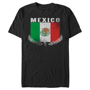 Men's Lost Gods Distressed Mexican Flag T-Shirt - 1 of 4