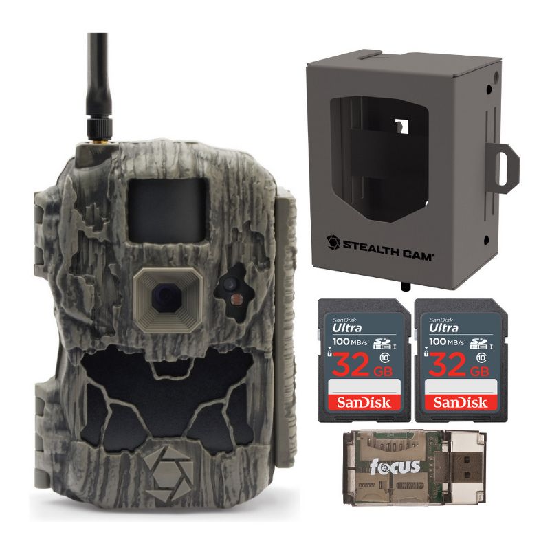 Stealth Cam DS4K Transmit Cellular w/ Security Bear Box and Two 32GB SD Cards, 1 of 4