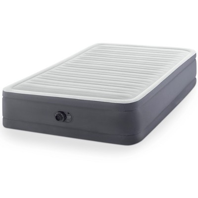 Intex PremAire I Fiber-Tech Elevated Dura Beam Technology Home Air Mattress Bed with Electric Built-In Pump