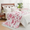 Cozy Bliss Cow Print Throw Blanket Plush Blanket - 3 of 4