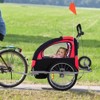 Elite 360 Swivel Bike Trailer for Kids Double Child Two-Wheel Bicycle Cargo Trailer With 2 Security Harnesses - 2 of 4
