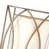 Troy Lighting Sausalito 2 - Light Wall Light in  Silver Gold Linen Shade - 2 of 4