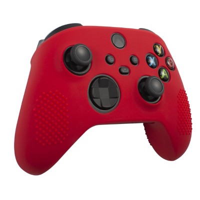 Insten Controller Silicone Grip Case Compatible with Xbox Series X/S, Protective Cover, Red