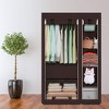 Vtec Trading Brown Non-Woven Fabric Wardrobe Closet - 3 of 3